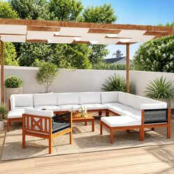 Specifications of 12-Piece Outdoor Furniture Lounge Set