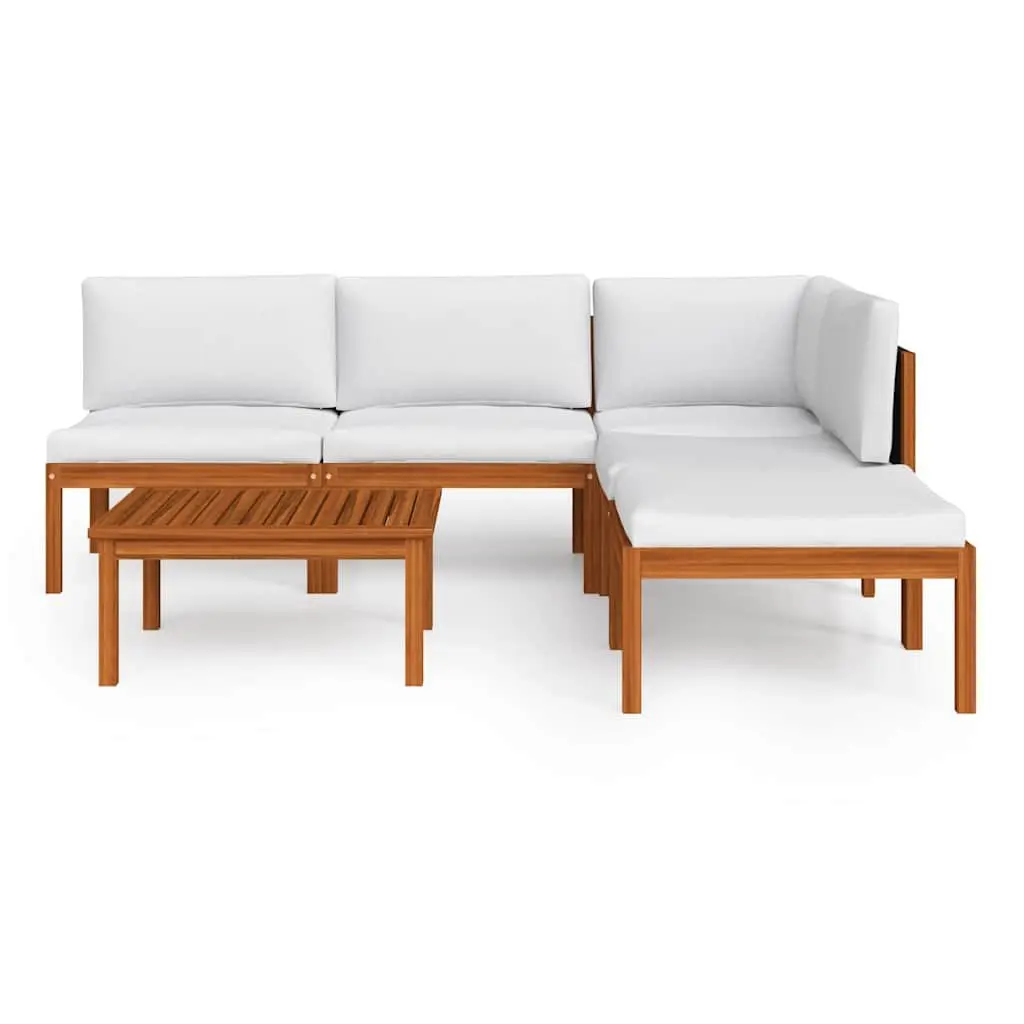 Garden Lounge Set Outdoor Furniture Modular 6 Piece Rope Woven Backrest