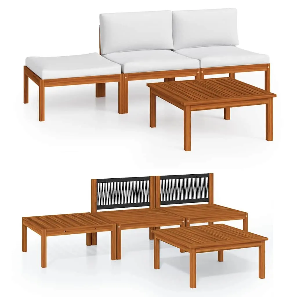 Garden Lounge Set 4 Piece Outdoor Patio Furniture Rope Woven