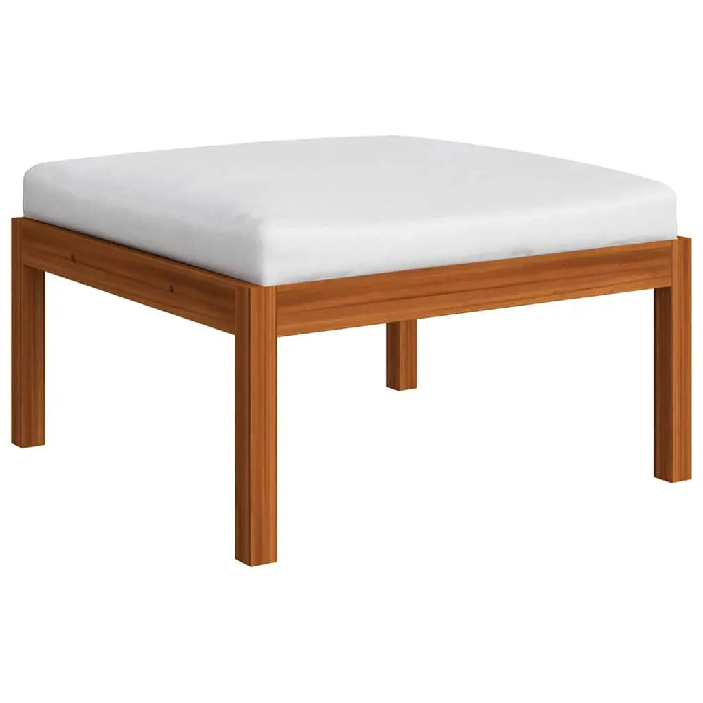 Garden Lounge Set 4 Piece Patio Furniture Cream Rope Backrest