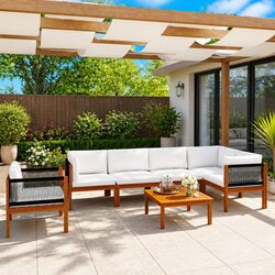 Specifications of 7 Piece Garden Lounge Set with Cushions
