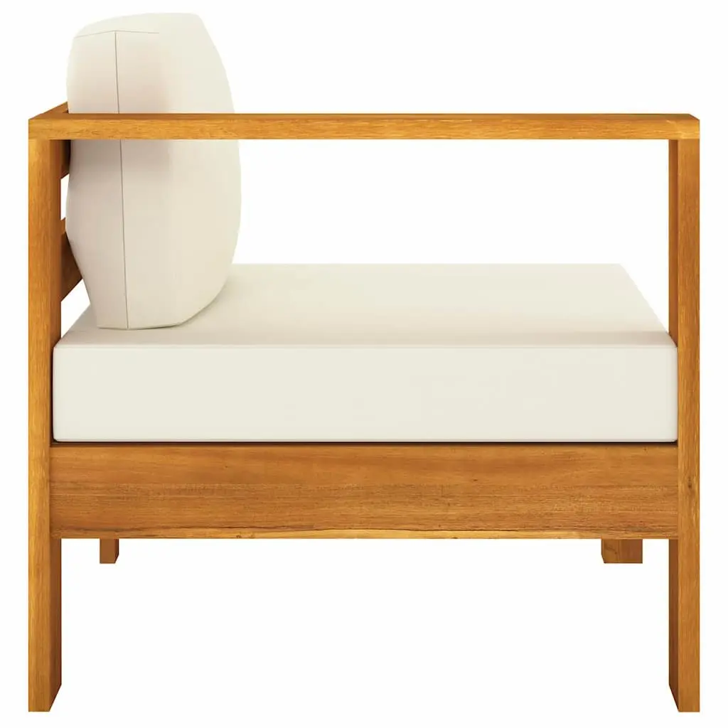 6 Piece Garden Lounge Set Outdoor Use Acacia Wood with Cushions