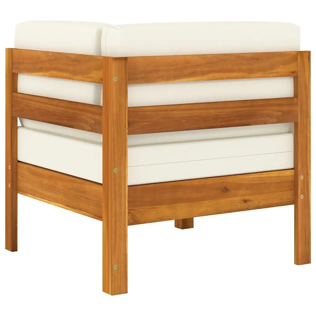 Garden Lounge Set 9 Piece Outdoor Furniture Acacia Wood Patio Size
