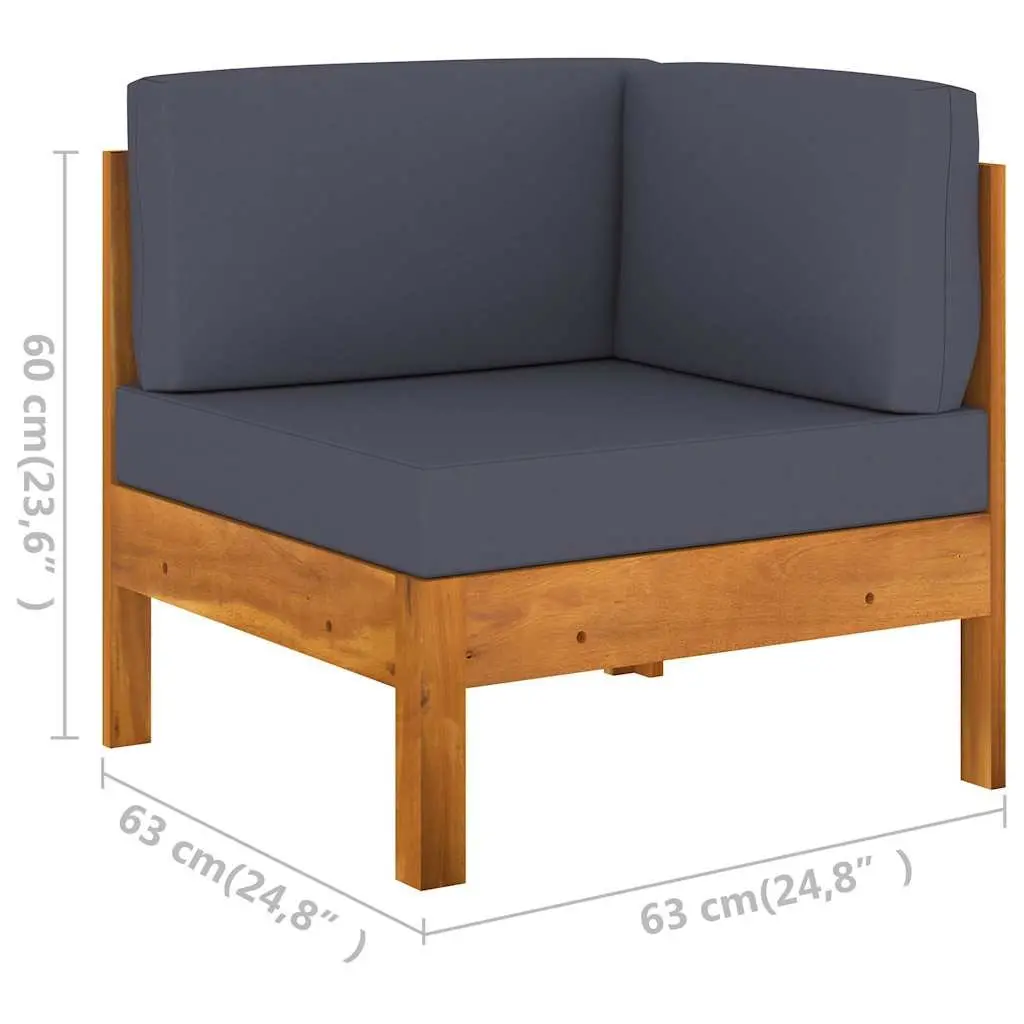 Garden Lounge Set 6 Piece Outdoor Furniture Patio Acacia Wood