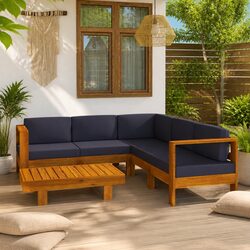 Specifications of 6-Piece Garden Lounge Set in Acacia Wood