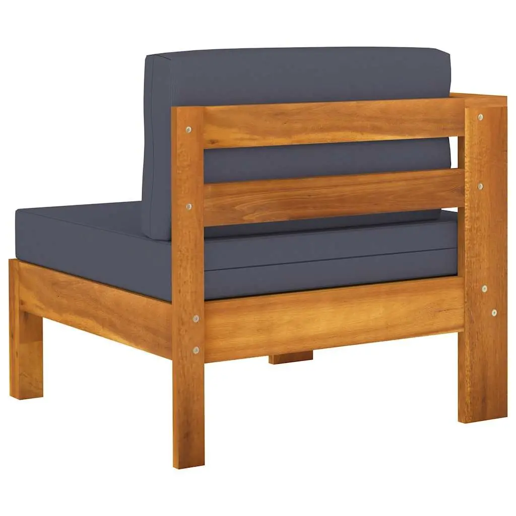 Garden Lounge Set 10 Piece Outdoor Furniture Acacia Wood Padded Cushions Patio