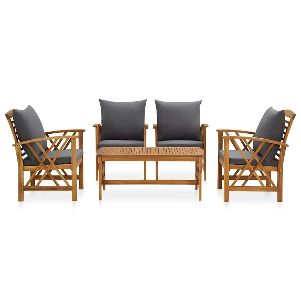 5 Piece Garden Lounge Set Outdoor Furniture Patio Sofa Coffee Table