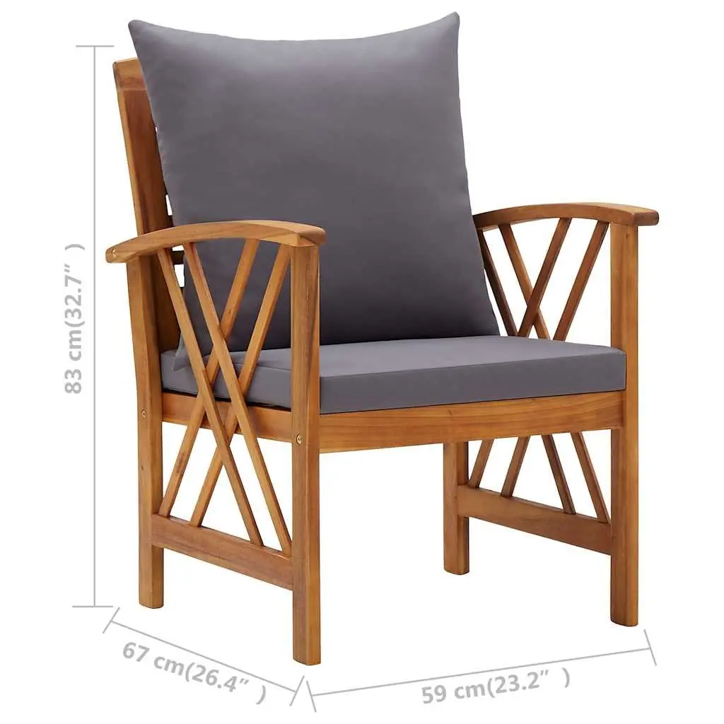 5 Piece Garden Lounge Set Outdoor Furniture Patio Sofa Coffee Table