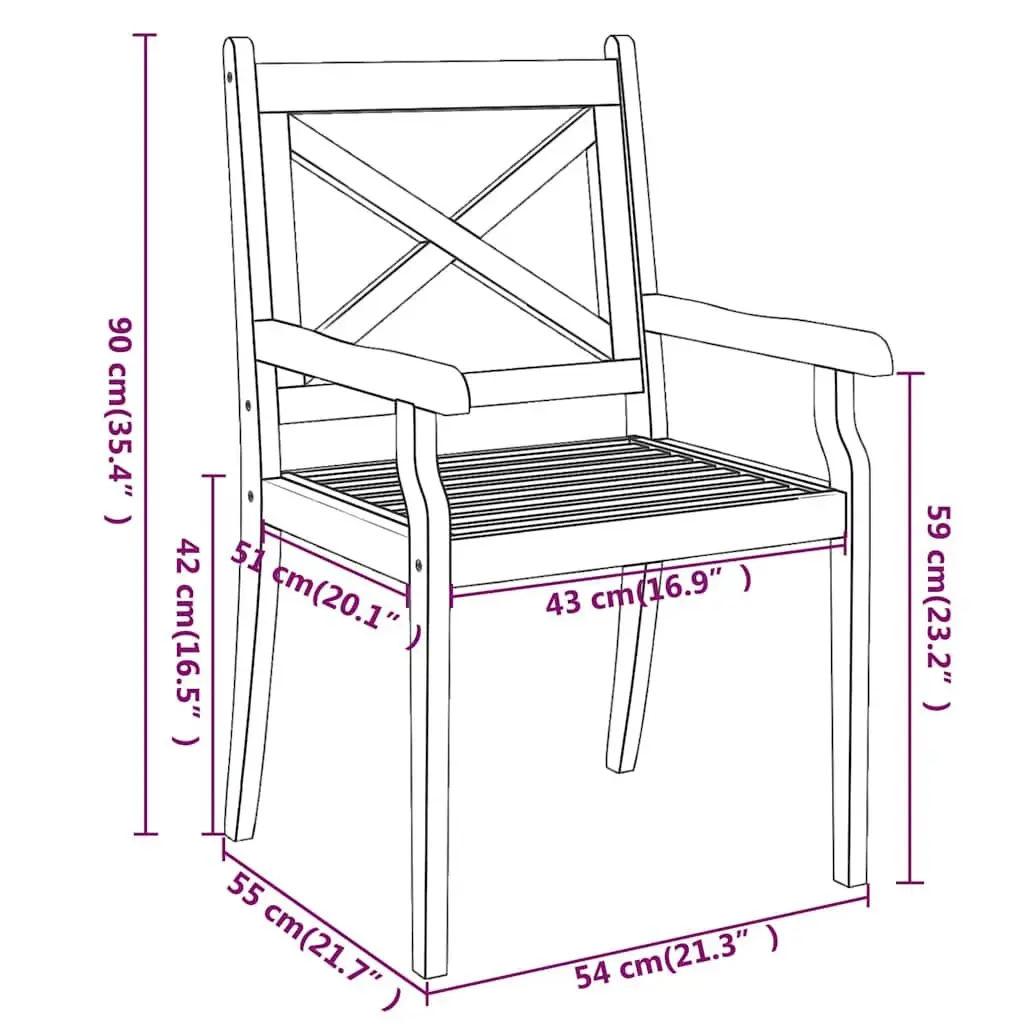 5-Piece Outdoor Patio Dining Set