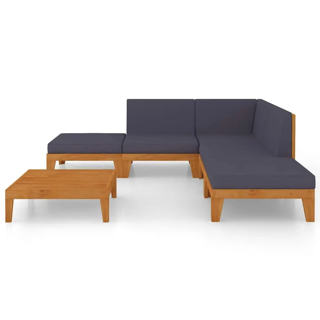 7-Piece Garden Lounge Set in Grey