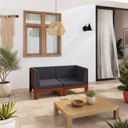 2-Seater Outdoor Sofa Specifications: Solid Acacia Wood