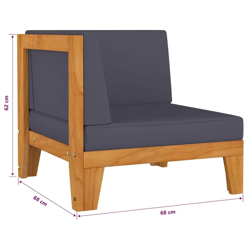 9 Piece Outdoor Garden Lounge Set with Acacia Frame