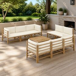 Specifications for 9 Piece Bamboo Garden Furniture Set