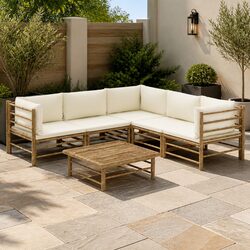 Specifications for 6-Piece Bamboo Garden Lounge Set