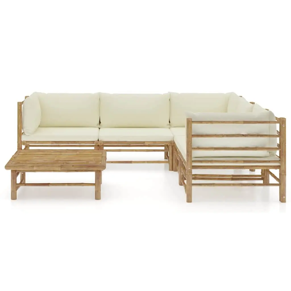 6-Piece Bamboo Garden Lounge Set