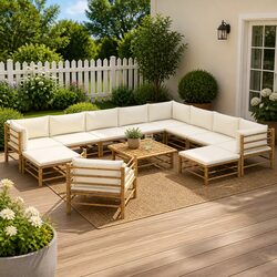 Specifications of Bamboo Garden Lounge Set 12 Pieces