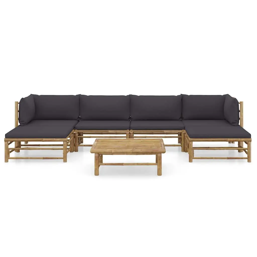 7 Piece Bamboo Garden Lounge Set