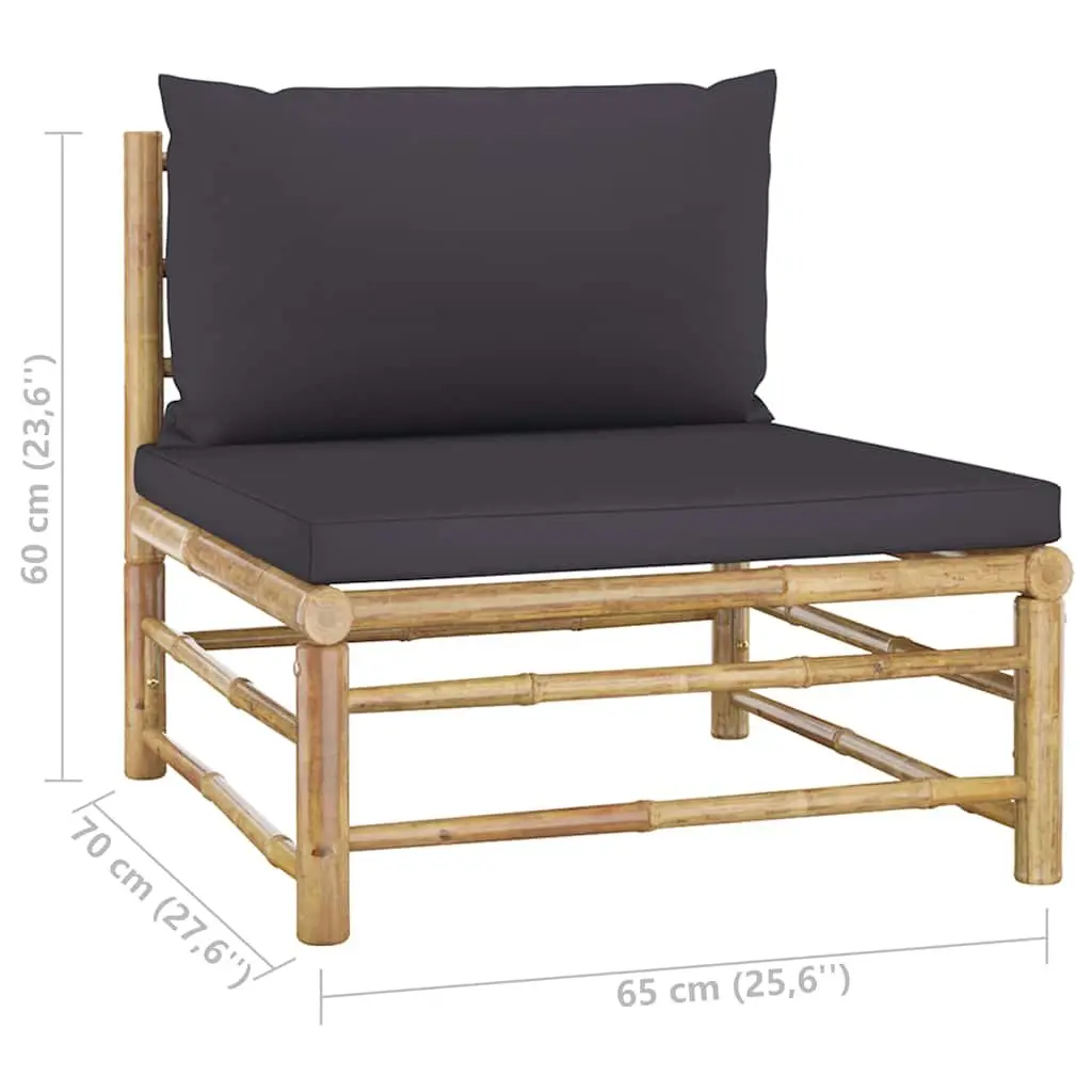 7 Piece Bamboo Garden Lounge Set