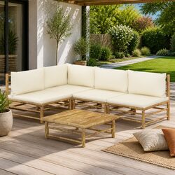 5 Piece Bamboo Garden Lounge Set - Specifications Overview