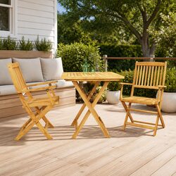 Three-Piece Folding Garden Dining Set Specifications