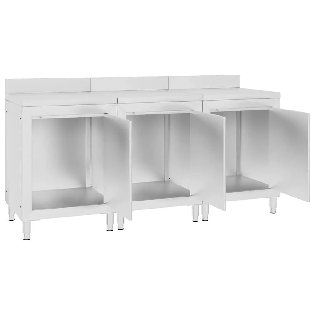 Commercial Work Table Cabinet Stainless Steel Storage Kitchen Restaurant