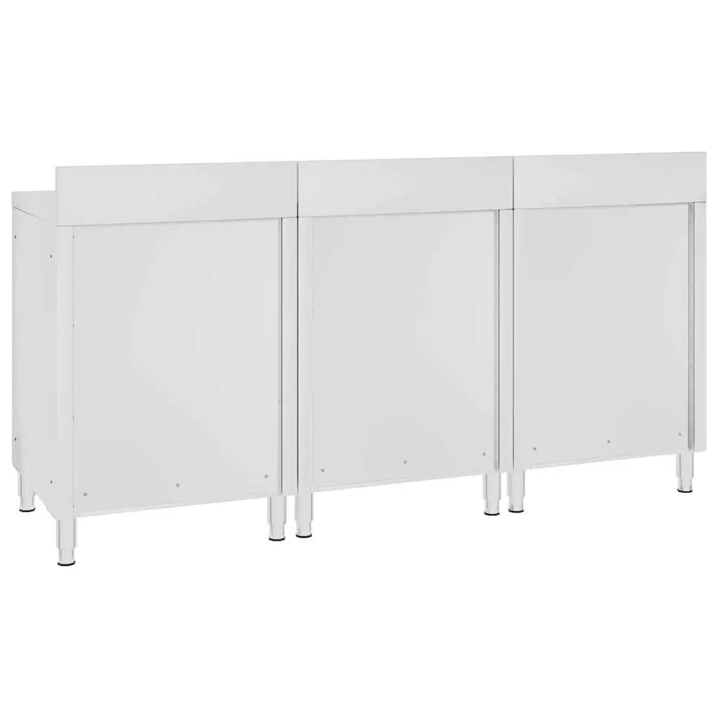 Commercial Work Table Cabinet Stainless Steel Storage Kitchen Restaurant
