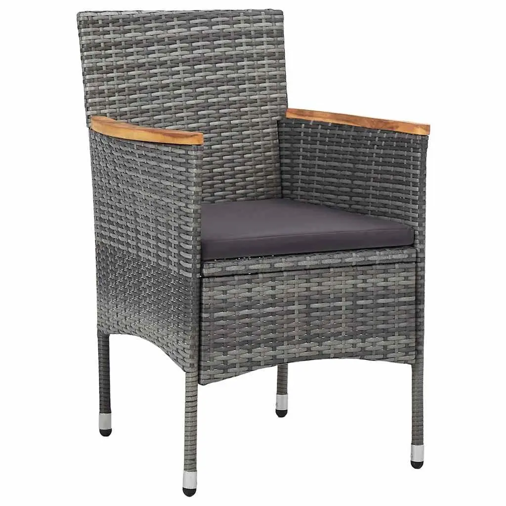 5-Piece Grey Outdoor Dining Set