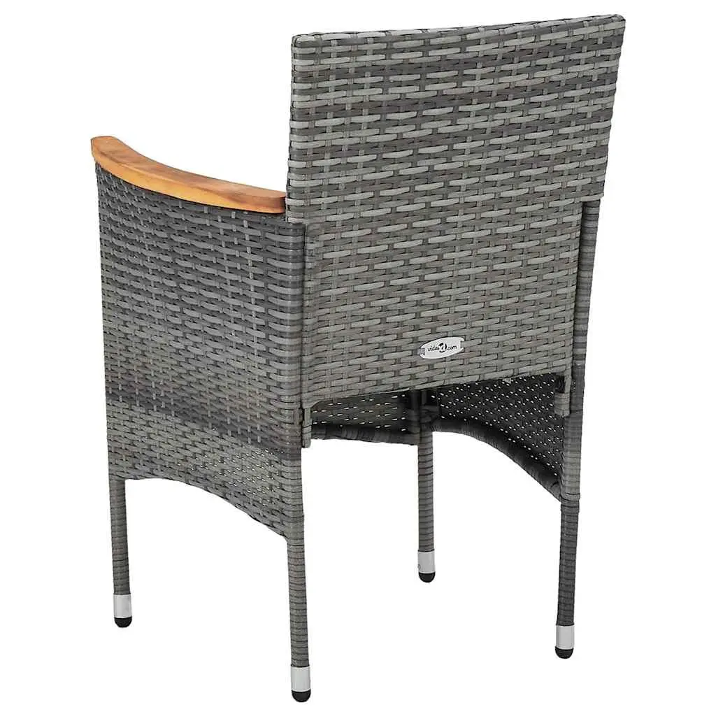 5-Piece Grey Outdoor Dining Set