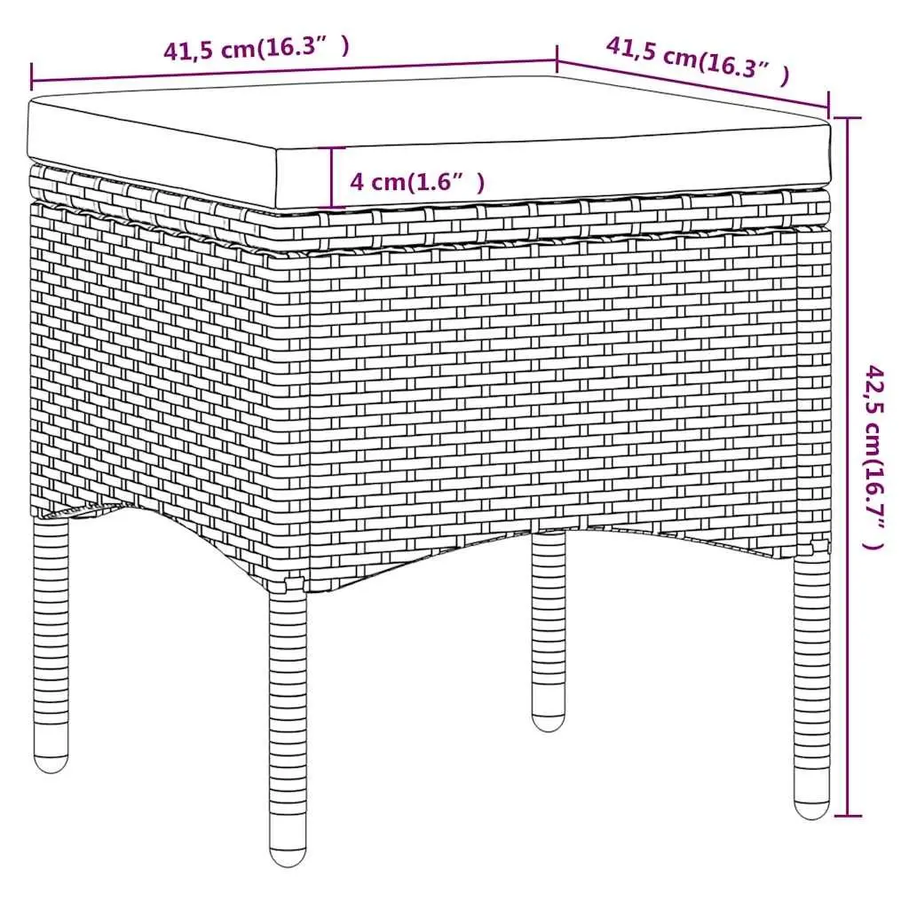 5 Piece Outdoor Dining Set Patio Garden Furniture Grey
