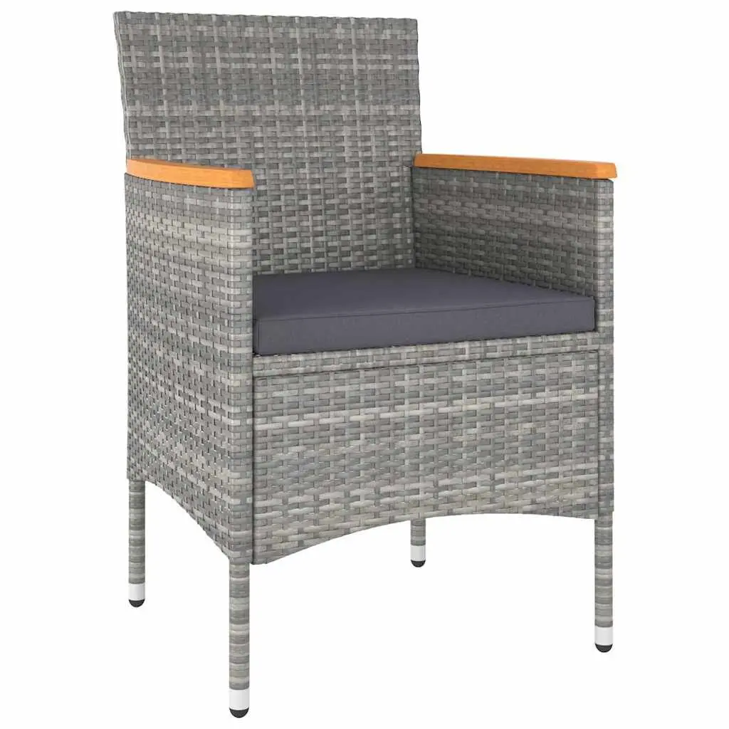 5 Piece Outdoor Dining Set Patio Garden Furniture Grey