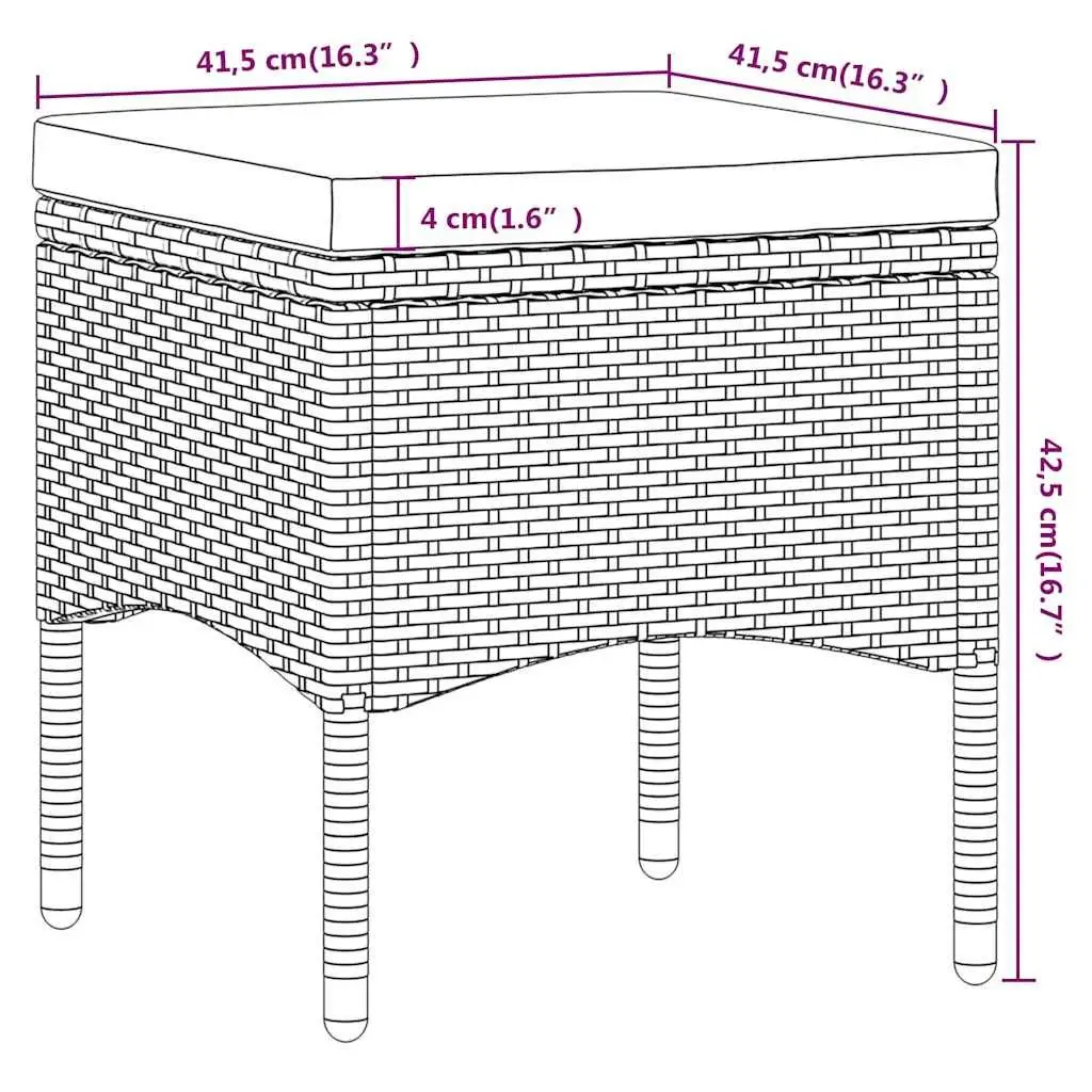 5 Piece Garden Dining Set Poly Rattan Tempered Glass Table Chairs Grey Outdoor