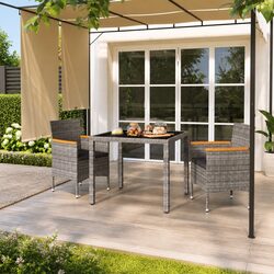 Specifications of 3 Piece Grey Garden Dining Set
