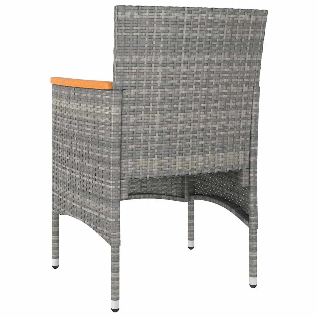 3 Piece Grey Garden Dining Set