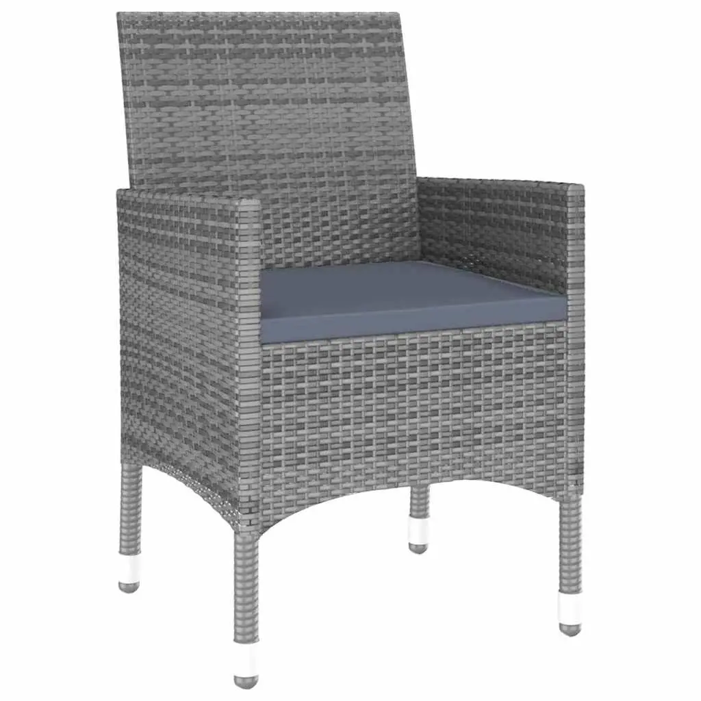 7 Piece Garden Dining Set Patio Outdoor Furniture Grey