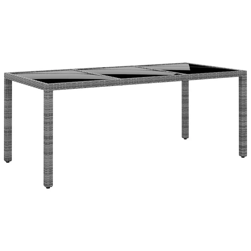 7 Piece Garden Dining Set Patio Outdoor Furniture Grey