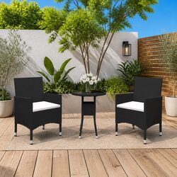 Specifications of 3 Piece Garden Dining Set in Black