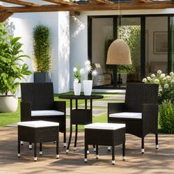 Specifications for 5 Piece Garden Lounge Set - Black