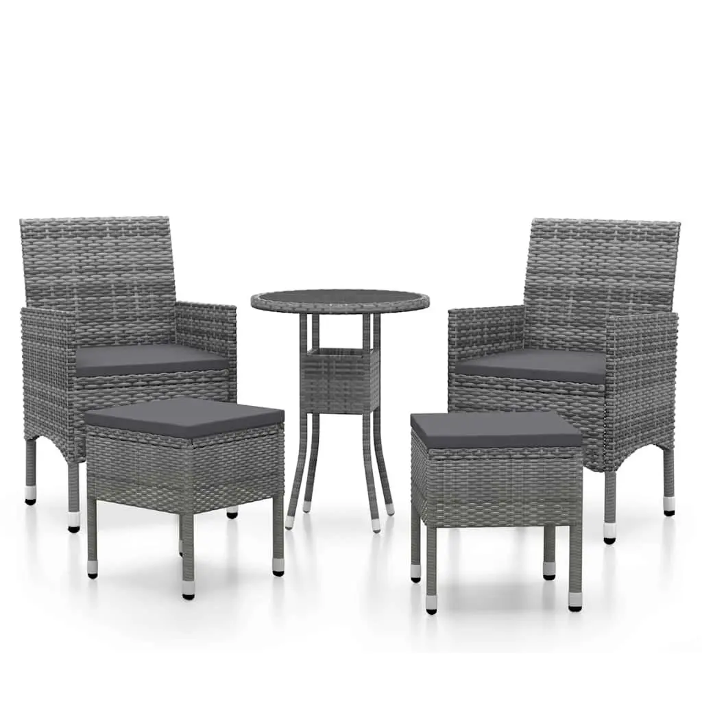 Garden Lounge Set Outdoor Furniture Patio Seating 5 Piece Grey