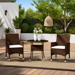 Garden Dining Set Specifications: 3 Piece Outdoor Furniture