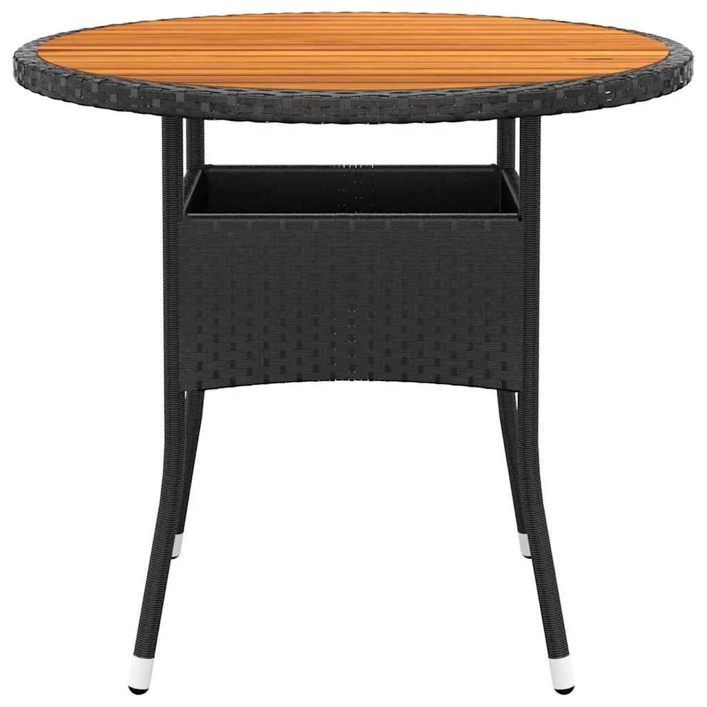 5-Piece Outdoor Dining Set with Steel Frame and Acacia Wood