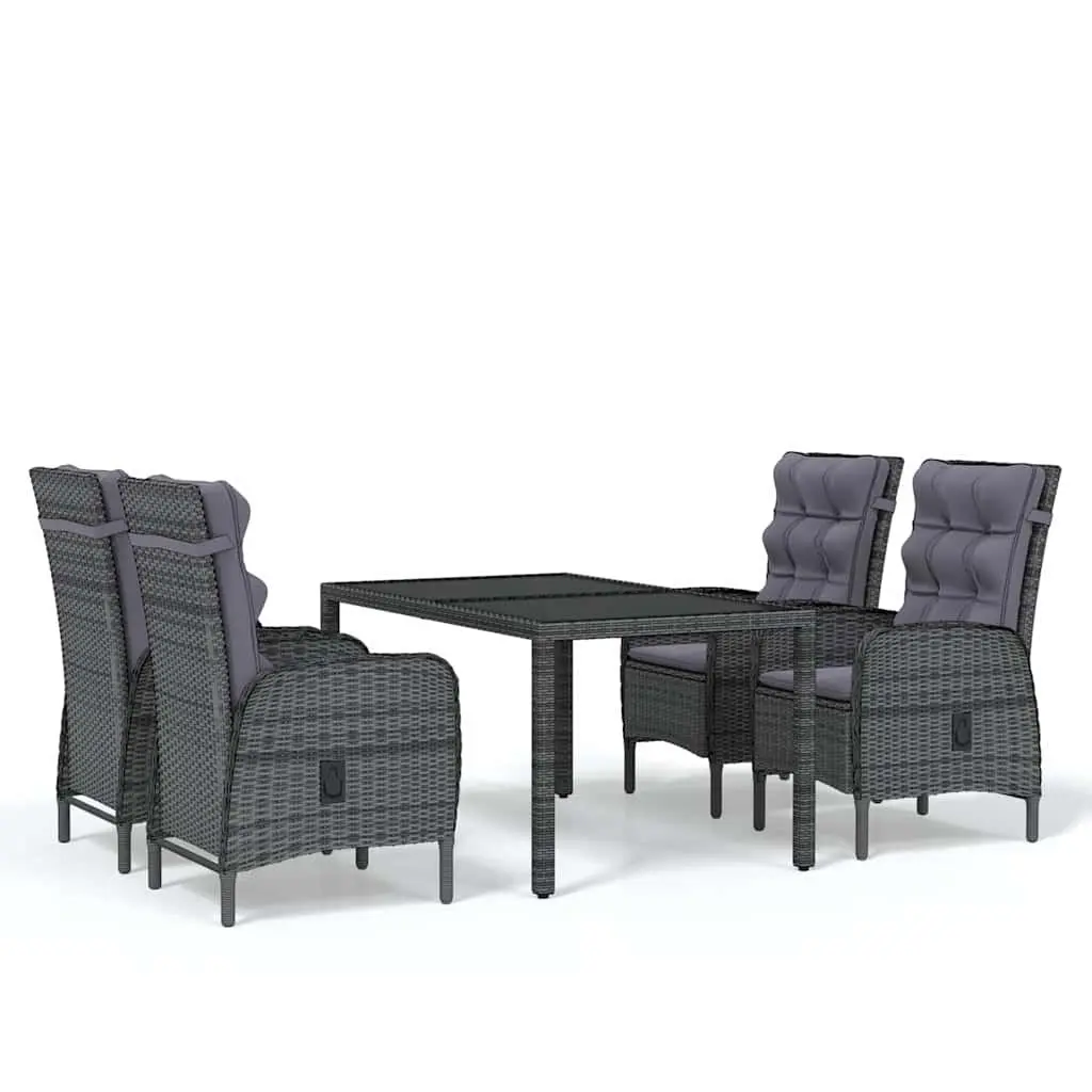 5 Piece Outdoor Dining Set in Grey