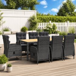 Specifications for 9-Piece Outdoor Garden Dining Set