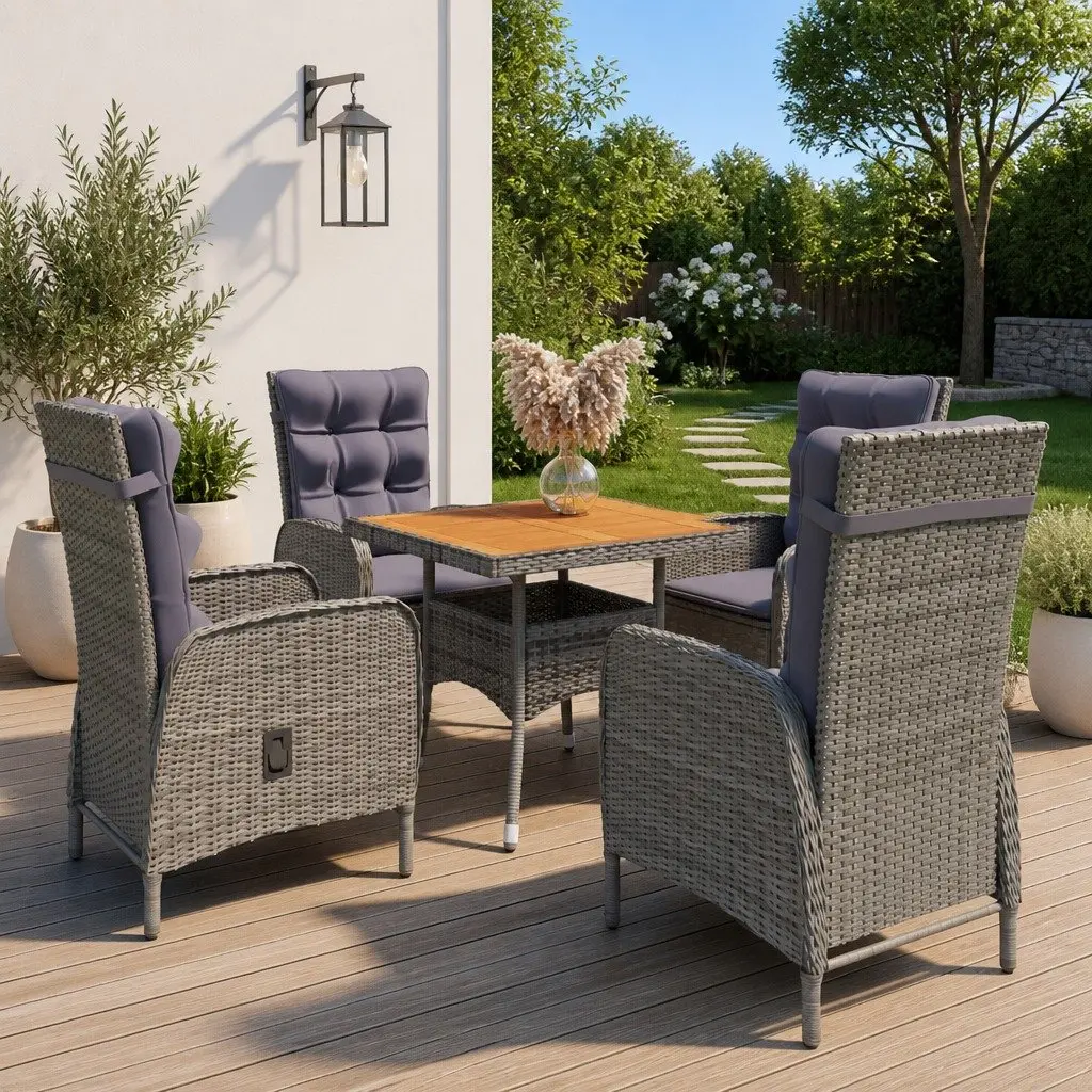5 Piece Outdoor Garden Dining Set