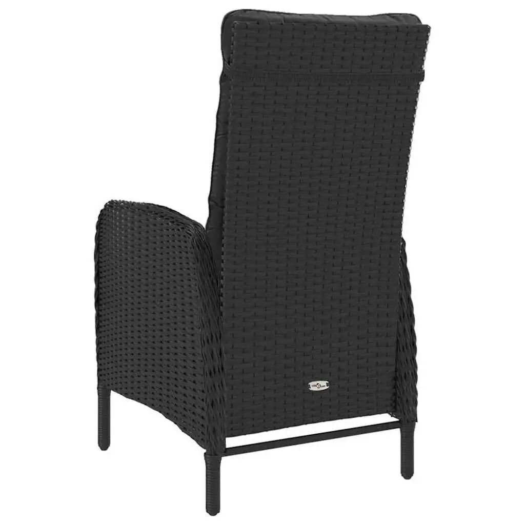 Garden Dining Set Outdoor Furniture Patio 9 Piece Black