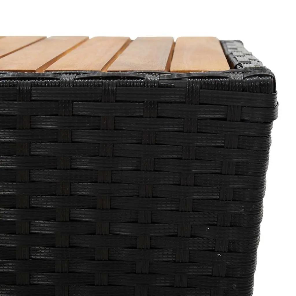 Garden Bistro Set 3 Piece Outdoor Furniture Patio Garden Use Black