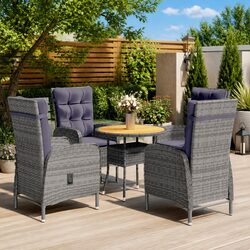 Specifications of the 5 Piece Grey Rattan Bistro Set