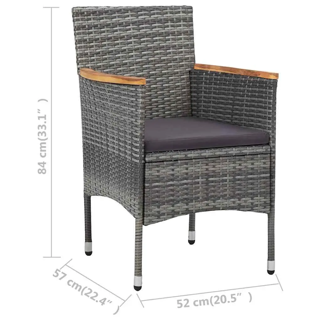 11 Piece Grey Outdoor Dining Set