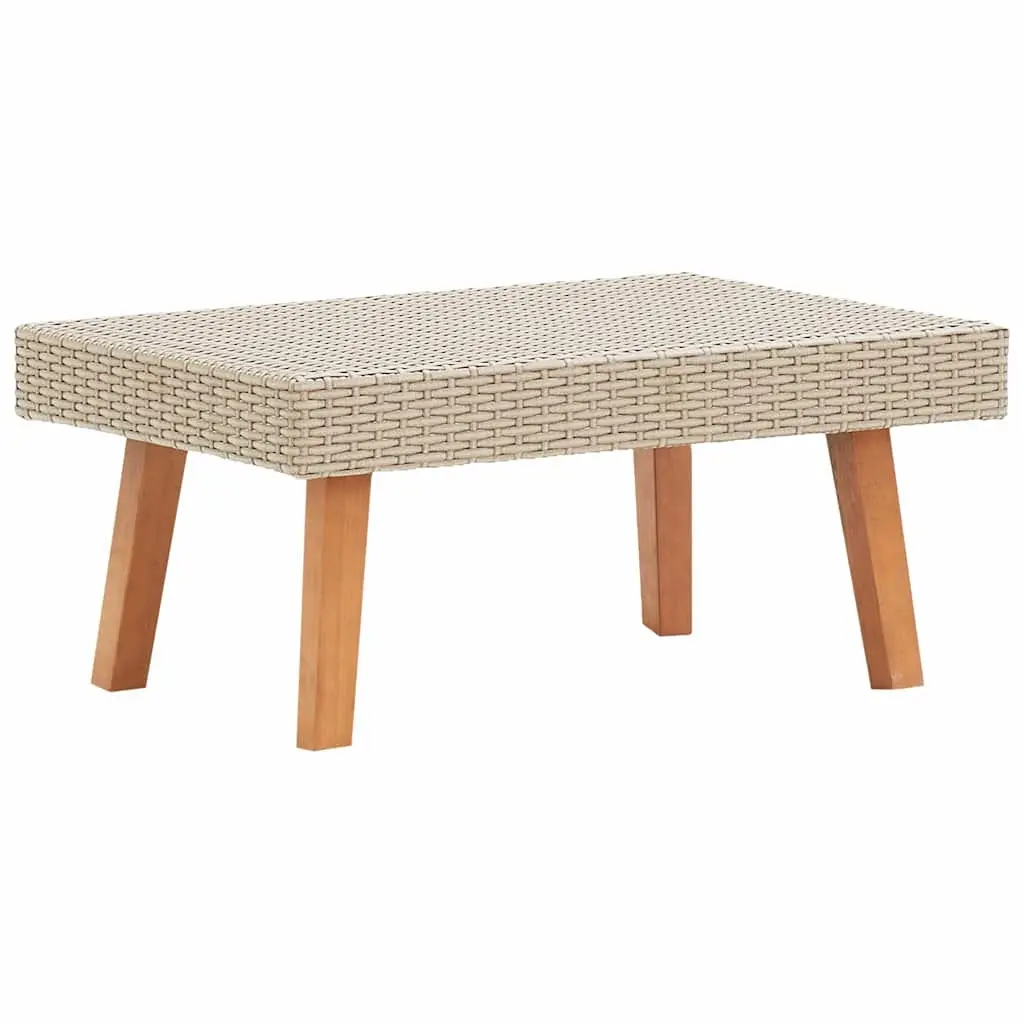 Garden Lounge Set 2 Piece Outdoor Sofa Coffee Table Patio Furniture Beige