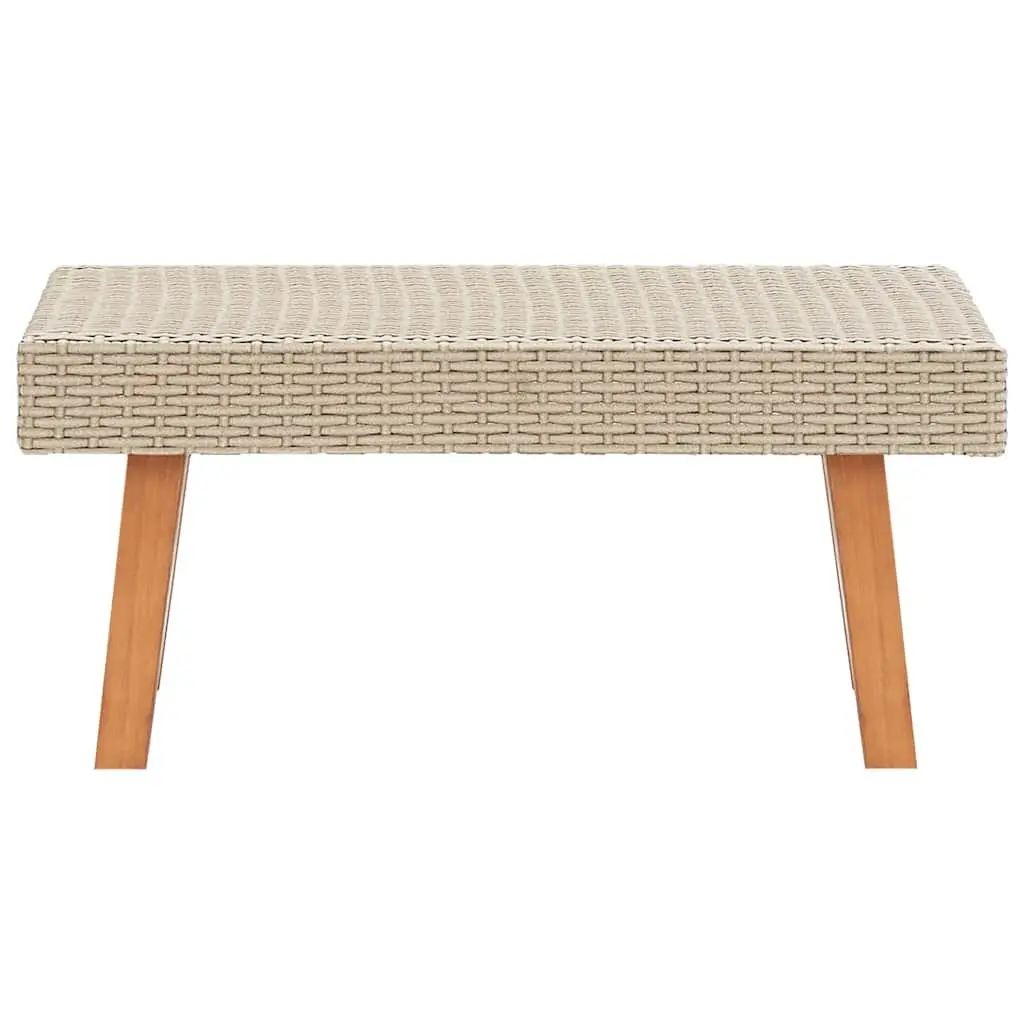 Garden Lounge Set 2 Piece Outdoor Sofa Coffee Table Patio Furniture Beige