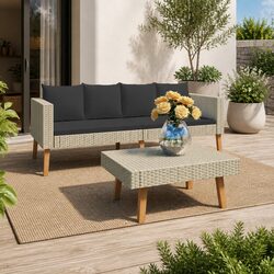 Specifications of 2 Piece Garden Lounge Set, Beige